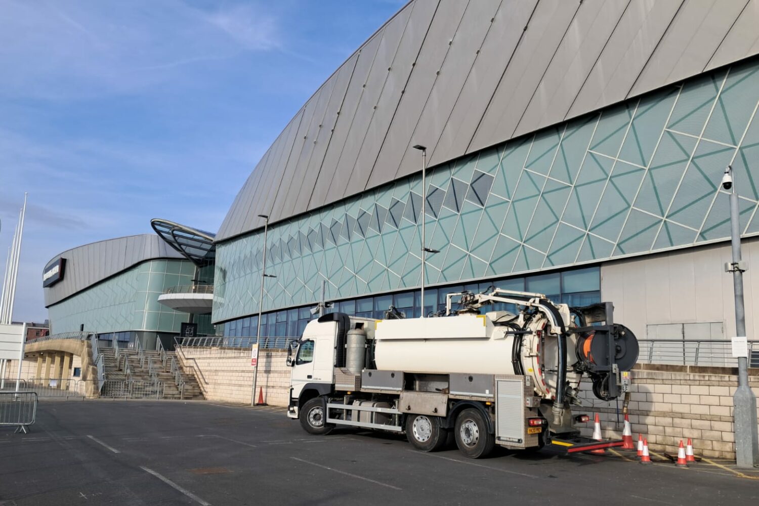 JetVac tanker at Liverpool M&S Arena